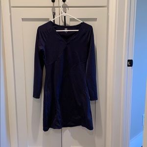 Title Nine Navy Blue V-Neck Dress